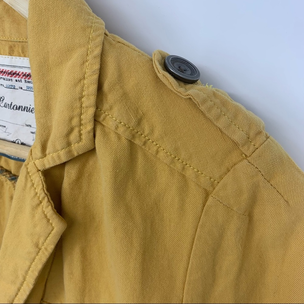 Cartonnier Yellow Nepal Safari Utility Jacket SZ 4 - Picture 6 of 14